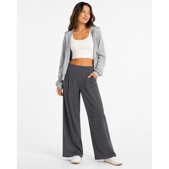 HALARA Pants - Halara Black Wide Leg High Waisted Lounge Pants Women Large Tall Pockets NWOT